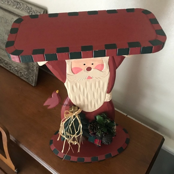 ❤️Rare Vintage Hand Painted Wooden Santa - Picture 3 of 8